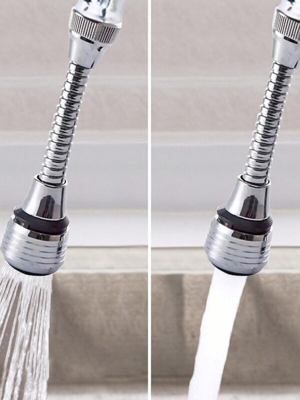 Extensor de torneira à prova de respingos de 1 peça com dois modos ajustáveis e design mais longo (adequado para torneiras com rosca interna de 24 mm e rosca externa de 22 mm)