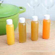 22/12/2 件透明塑料瓶迷你果汁瓶带螺旋盖小型空液体小瓶冰箱安全饮用饮料容器防漏适用于果汁牛奶水饮料。适用于果汁、牛奶、冰沙、冰咖啡、新鲜水果奶昔、酱汁、糖浆。方便快捷。 - 彩色 - 查看 4