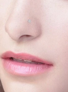 CIZME 20g Nhẫn mũi đinh tán hình chữ L Nostrial xỏ khuyên trang sức cơ thể Đinh tán mũi hình chữ L 1,5mm 2mm 2,5mm 3mm Đinh tán mũi CZ vít nhẫn cho phụ nữ - Khuyên mũi - Xem 5