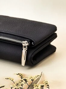 MINGYOU Women's Short Extra Soft PU Leather Large Capacity Wallet, Multi-Functional Multi-Layer Purse With Refined Magnetic Snap Closure, Multi-Card Slots Handbag, Zipper Coin Pouch Card Holder, Soft Lightweight Convenient Clutch For Party, Date, Holiday Gift - Black - View 7