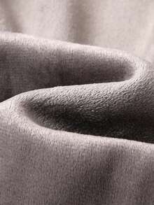 Áo khoác mùa đông lót nhiệt có mũ trùm đầu khóa kéo phía trước Colorblock - Màu Khaki - Xem 3