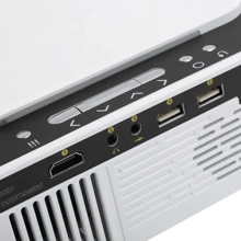 HD Multimedia Data Show Projector Portable Home HD Projector - White - View 4