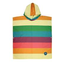 Poncho para Niños con Capucha de Microfibra Suave con estampado Summer, Secado Rápido, Suave, Compacto y Colorido para Natación y Playa - Multicolor - Ver 1