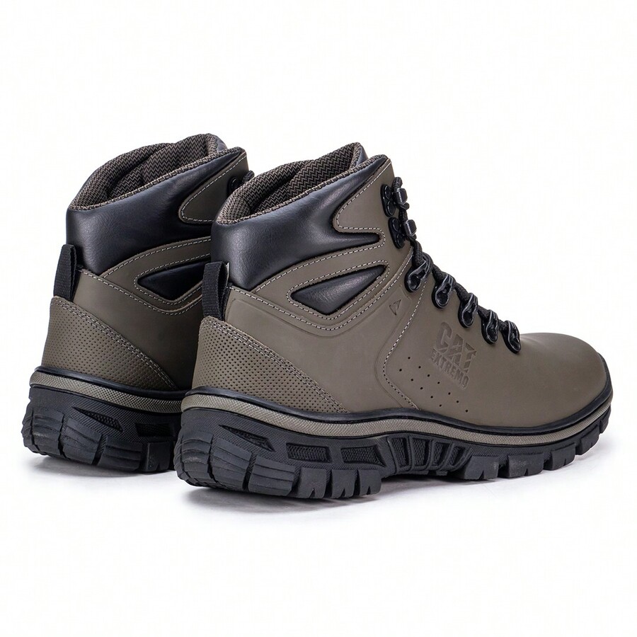 Bota Cat Extremo Com C.A Masculino Coturno Couro Semi Impermeável