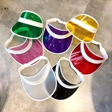 Kit 2 Transparent Visor Anitta Summer Pool Beach Running Sun Protection - Màu vàng - Xem 5