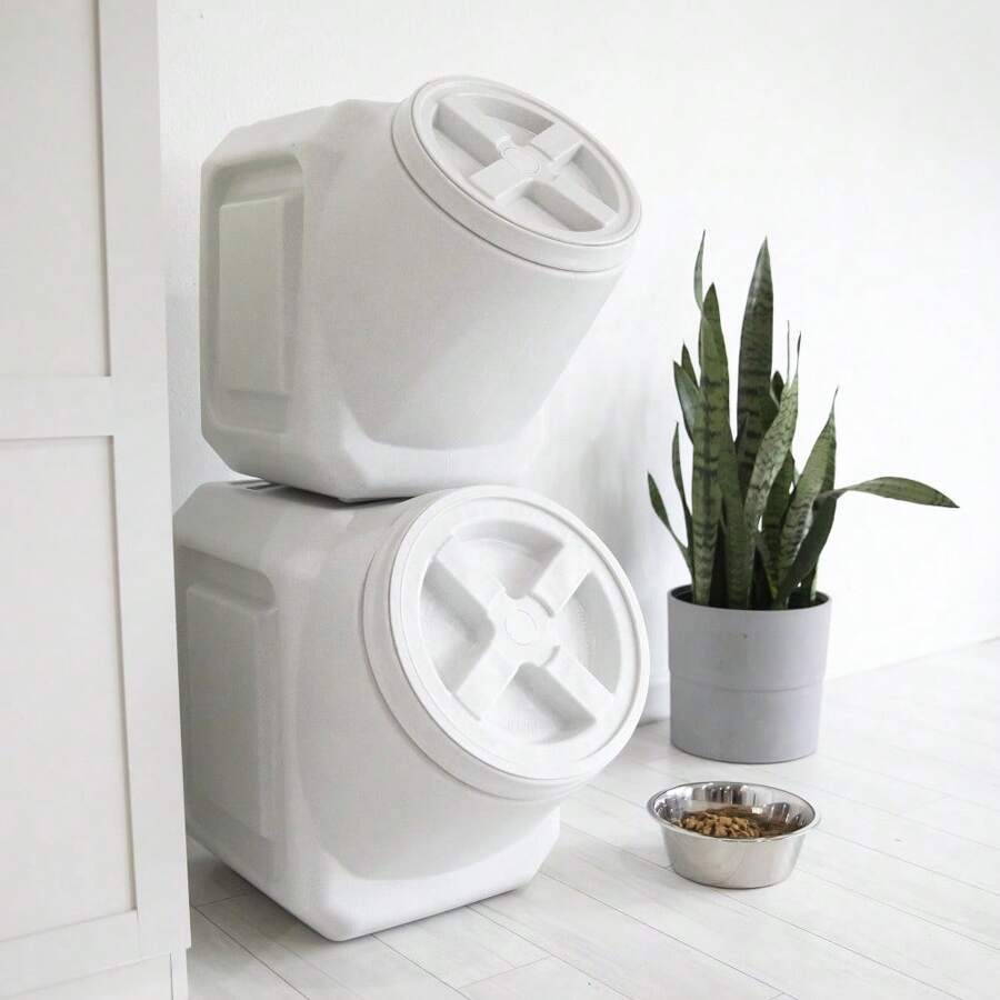 Vittles Vault Outback Stackable Plastic Dry Pet Food Storage Container