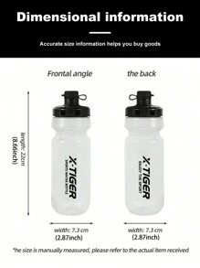 X-TIGER Bike Water Bottle 650ml Water Bottle With Bike Bottle Cage Ideal For Cycling, Fitness Gym And Outdoor Sports, Leakproof And Easy To Clean - Multicolor - View 8