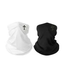 2 件拉法帽围脖保暖套，男女通用，适合户外旅行、骑自行车、徒步旅行、钓鱼等四季 - 彩色 - 查看 21