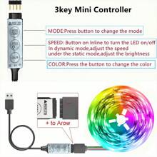 Dải đèn LED, Điều khiển bằng nút bấm, Nhiều màu thay đổi, Đèn chiếu sáng trong nhà, Đèn trang trí phòng, Đèn trang trí phòng ngủ điều khiển từ xa thông minh, Quầy bar, Phòng ngủ, Hành lang, Lối đi, Trang trí, Đèn trang trí sân trong - màu sắc - Xem 3