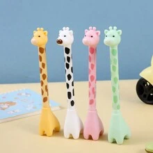 Bộ 4 bút hoạt hình trung tính chủ đề hươu cao cổ cực kỳ hấp dẫn, dụng cụ viết văn phòng phẩm dễ thương, bút mực gốc nước - Nhiều màu - Xem 7