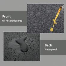 Garage Floor Mat, Oil Spill Mat Under Car, Waterproof Backing Absorbent Pad Protects Floor, Durable, Reusable, Dark Grey, Oversize Garage Floor Paking Mats For Under Car, Garage Flooring Carpets, Absorbent Oil Garage Parking Mat, Non-Slip Waterproof Mats, Original Garage Floor Mat, (17' X 7'4") Gifts Birthday Graduation - Dark Grey - View 4