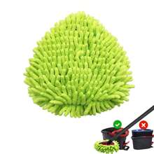1/2/3 pezzi di panni di ricambio in chenille verde per il sistema di pulizia O-Cedar / EasyWring a 1 serbatoio, pulizia profonda, in microfibra e lavabili in lavatrice
