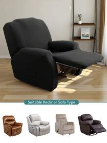 1 Stück klassischer einfarbiger Massagesessel-Überzug, Vollschutz-Sesselabdeckung, weich & bequem, dehnbar, staub- & kratzfest