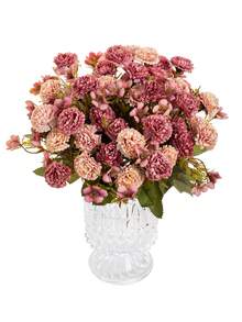 1 Bó hoa cẩm chướng nhân tạo, Ngày của mẹ, Phòng ngủ, Bình hoa, Trang trí, Trang trí phòng ăn và phòng khách, Trang trí đám cưới, Vật liệu cô dâu cầm hoa, Ngày lễ tình nhân, Trang trí năm mới, Vật liệu trang trí tiệc sinh nhật tự làm, Trang trí trường học mùa khai giảng - Màu Hồng Tươi - Xem 2