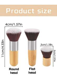 Customized Engraved Wooden Makeup Brushes, Bamboo Handle Bridesmaid Makeup Brushes, Wedding Supplies