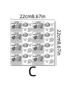 25 张复古印花羊皮纸，不粘烘焙纸，用于烹饪、烘焙、三明治包装、熟食服务（包括 2 种尺寸：7.09 英寸/8.67 英寸） - 彩色 - 查看 10