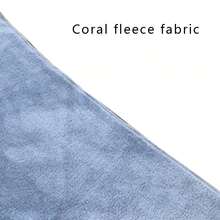 Bộ 2 khăn ăn nhung san hô, khăn lau ly rượu vang đỏ, thích hợp để vệ sinh hàng ngày - xanh xám - Xem 4