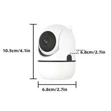 8MP, 5MP, 3MP, 2MP 1080P HD Camera, Dual-Band 2.4G+5G WiFi Or 2.4G WiFi Options, Indoor/Outdoor Camera, Wireless WiFi Camera, Auto Tracking, Alarm And Color Night Vision, 350° Horizontal & 110° Vertical Viewing Angle, Two-Way Audio, Motion Detection - White - View 3
