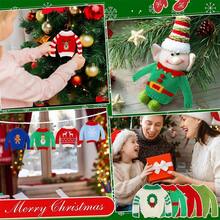 20 Kiểu Quần áo & Phụ kiện Búp bê Giáng sinh Có thể Lựa chọn, Áo len Búp bê Đan có Ông già Noel, Cây thông Noel, Tuần lộc, Hình in Người tuyết, Trang phục Búp bê Ngày lễ Trang trí - Nhiều màu - Xem 5