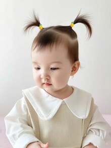 30 件装女童多色水果发带，弹力系列，适合婴儿、小女孩和年轻女孩扎头发 - 彩色 - 查看 4