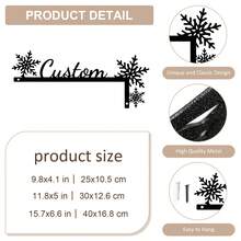 1 Miếng Dán Tường Trang Trí Hình Bông Tuyết Bằng Kim Loại Giáng Sinh, Trang Trí Góc Cửa Giáng Sinh, Tiệc Giáng Sinh, Trang Trí Góc Khung Cửa, Treo Tường Bằng Kim Loại Thanh Lịch, Quà Tặng Tùy Chỉnh Cá Nhân - Phong cách 2 - Xem 8