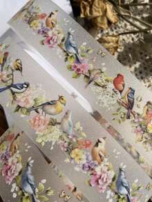 Băng keo trang trí PET lấp lánh cổ điển 50mm X 2M, chủ đề động vật, vật liệu dùng để làm sổ lưu niệm, ghi chép nhật ký, trang trí - Nhiều màu - Xem 2