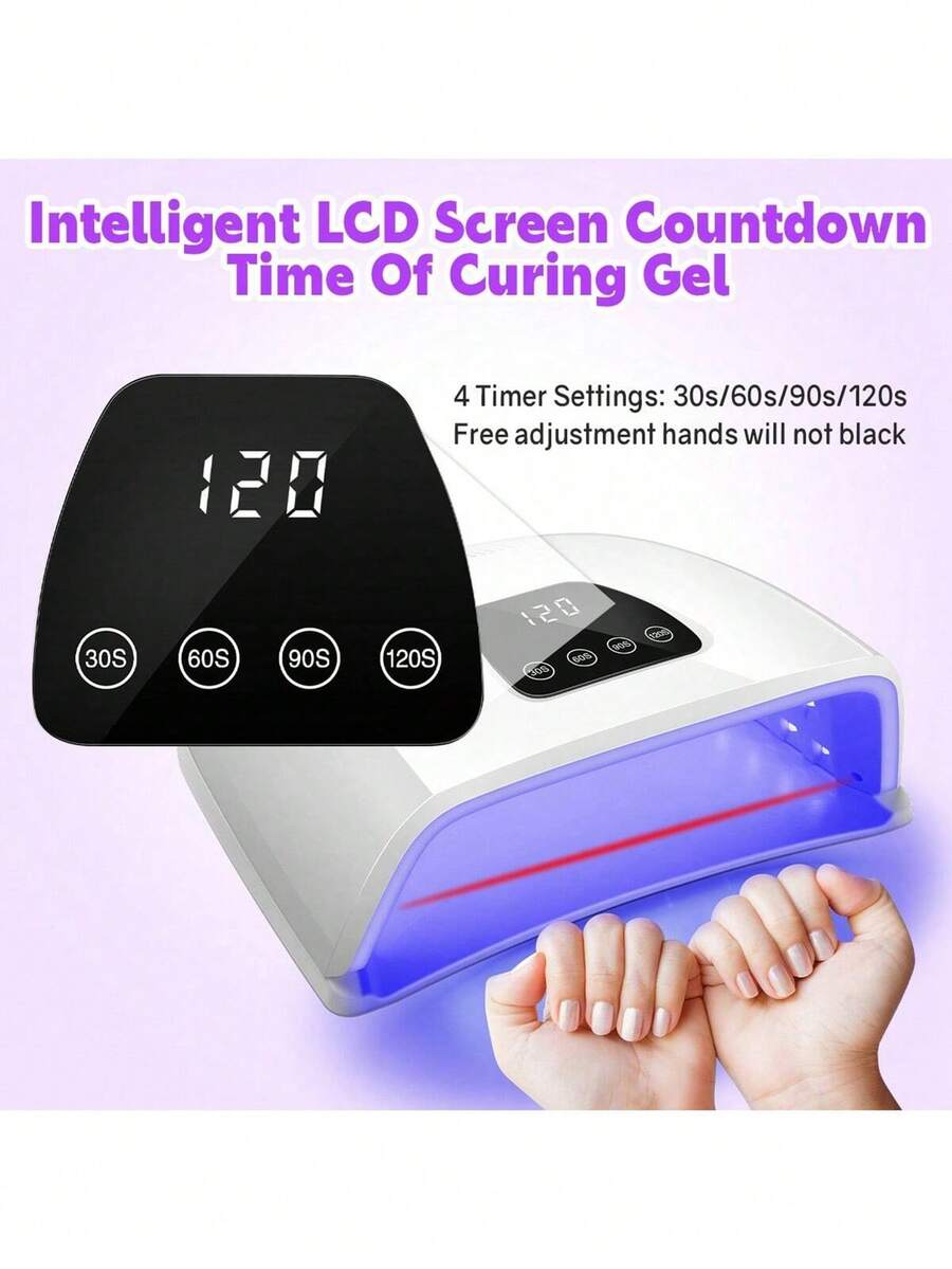 72 LED High Power Nail Dryer With Large Touch Screen LED Curing Lamp