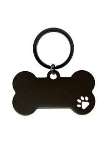 1 Stück Hund Anti-Verlust Anhänger, individuell anpassbarer Haustier-ID-Anhänger, gravierte Hund ID-Namensplakette, Halsband Anhänger, personalisierter kleiner Hund Knochen Anhänger, Haustier Zubehör