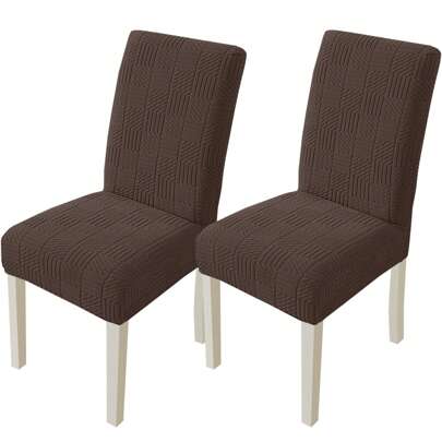  Ystyle stolsöverdrag med ryggstöd 4/6 delar, elastiska stolsöverdrag, universella stolsöverdrag för matsalskök, avtagbar tvättbar, lätt att rengöra och hållbar