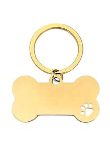 1 Stück Hund Anti-Verlust Anhänger, individuell anpassbarer Haustier-ID-Anhänger, gravierte Hund ID-Namensplakette, Halsband Anhänger, personalisierter kleiner Hund Knochen Anhänger, Haustier Zubehör