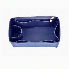 Organizador de bolsos tipo "bolsa dentro de bolsa", organizador de insertos para bolsos de marca . Regalo de Navidad, Acción de Gracias, invierno, vintage, para mujeres - Azul Marino - Ver 4