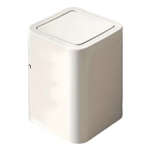 1pc Household Bathroom Wastebasket With Lid, Nordic Style Sorting Trash Bin For Office, Bedroom, Kitchen, Bathroom And Living Room Large,Kitchen,Bathroom,Multi-Colored Trash Can,