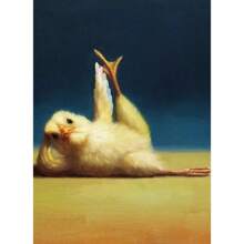 1 件有趣的动物运动海报和印刷品可爱瑜伽鸡复古墙壁艺术有氧运动姿势帆布画健身房无框架、家居装饰、房间装饰、墙壁装饰 - 彩色 - 查看 22