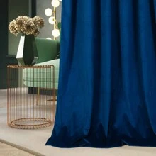Fluwelen Gordijnen Op Zilveren Metalen Ringetjes, Verduisterend 1 Pc., Glad Fluweel En Zacht Materiaal Ideale Raamdecoratie Voor Slaapkamer, Eetkamer, Keuken, Woonkamer, Kantoor, Hotels, Modern Interieurontwerp, Minimalistische Glamour Stijl, Boho, Universeel Voor Vier Seizoenen. Verander Je Interieur!