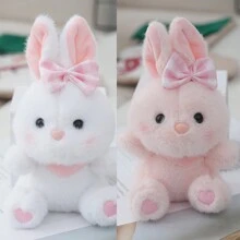 1 Pieza Llavero de Muñeca de Conejo Estilo Kawaii, Llavero de Conejo de Moda, Llavero de Animales Simulados Divertidos, Decoración para Mochila, Regalo
