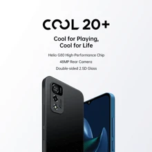 Coolpad 20+，Android 11，产品颜色：蓝色，CPU：G80，4+64G，6.517' HD+，屏幕，电池：4500mAh，后置摄像头：48MP，AI双摄像头，前置摄像头：5MP，侧面指纹+面部解锁，双卡4G充电头欧洲规格智能手机 - 藍色 - 查看 5