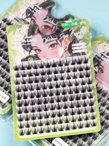 120 Stück D-Curl 13mm natürliche, flauschige Anime-Wimpernstil Volumen-Wimpernsets, weich, flauffy, ultra-dunkel, individuelle Wimpern für tägliches Make-up, dicke, gekräuselte Wimpernverlängerung, nahtlose falsche Nerz-Wimpern für Zuhause, Partys, Valentinstag, Reisen, Fotoshootings, Festivals, asiatischer Wimpernstil, Wimpernbüschel, individuelle Wimpern, Wimpern, falsche Wimpern