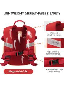 Mochila pequeña y linda con diseño de hongos, ideal para bebés - Multicolor - Ver 4