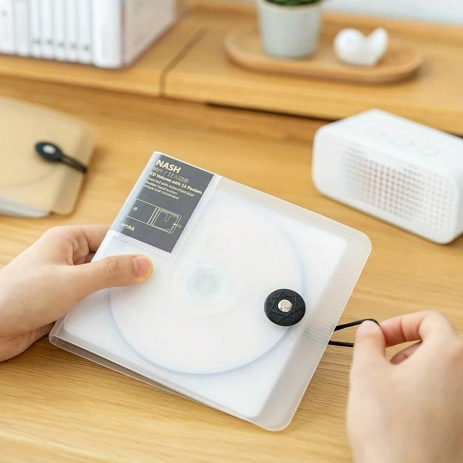 Hộp đĩa DVD đơn giản cho gia đình Túi đựng đĩa CD Hộp đựng đĩa CD sách Túi đựng đĩa di động trên ô tô Đĩa trò chơi Lưu trữ đĩa than - Hoàn hảo cho những người đam mê ngôi sao, thanh thiếu niên, học sinh, bé trai và bé gái! - Nhiều màu - Xem 1