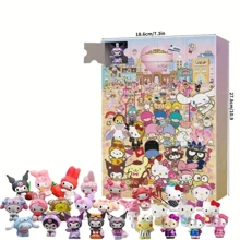 2025 New Year & Valentine's Day Countdown Calendar With Mini Figures - 24-Day Countdown, Suitable For Ages 14+, Novelty Toy Set For New Year, Back To School, Birthday Gifts, Party Favors - 多色 - 查看 3