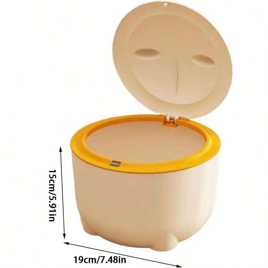 Covered Cat Litter Box With StepLid, Closed Cat Waste Bin, Indoor Cat