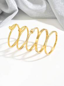 1 件金手镯不锈钢钉锆石手链，镶嵌锆石，钛钢手链，珠宝黄金珠宝珠宝女士手链配饰女士不锈钢珠宝女士手链西方珠宝镜面抛光，真空涂层