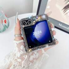 For Samsug Galaxy Z Flip 6/Flip 5/Flip 4/Flip 3 Case Glitter, Sparkly Protective Slim Thin Women Girl Cute Sparkle Phone Case For Samsug Galaxy Z Flip 6 For Christmas, Birthday, New Year Gifts, Winter,Gifts For Family, Friends,Birthday,Girlfriend,Boyfriend - Purple - View 6