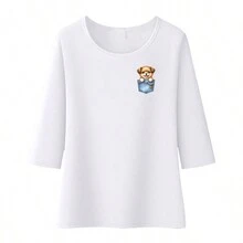 1/3/5 chiếc Túi họa tiết hoa dễ thương cho chó cưng (Border Collie, Pomeranian, Labrador) Túi đeo hông in chuyển nhiệt, Mũ đan, Quần áo, Khăn trang trí bằng nhựa vinyl chống nước thủ công mỹ nghệ - Màu xanh lam - Xem 6