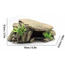 1 Pc Random Color And Style Reptile Aquarium Decor Resin Crafted Fake Basking Turtle Platform