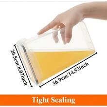 24pcs Airtight Food Storage Containers With Universal Lids, Plastic Cereal Storage Containers With Labels Marker For Flour Sugar Dry Food In Kitchen Pantry Organization, - Clear - View 3