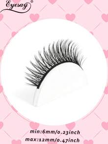 10 Cặp Lông Mi Giả Tự Nhiên Với Dây Trong Suốt Lông Mi Giả Mềm Mịn Và Nhẹ Nhàng Trang Điểm Nối Dài - Mi tự nhiên - Xem 8