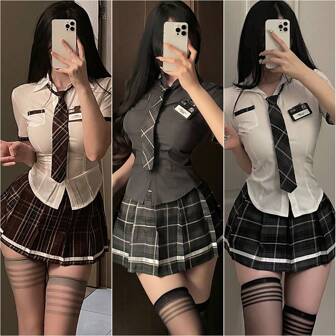 Sexy Lingerie Set Sexy Student Costume Jk Pure Desire Uniform Role-Playing