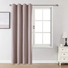 1 pieza/2 piezas opcional, Cortina opaca tipo lino para sala de estar, cortina 100% opaca para dormitorio, cortinas oscurecedoras para sala de estar, ligera, de aislamiento térmico e impermeable, juegos de paneles de cortinas opacas para teatro en casa, comedor y fondo, con sujeción