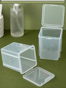 1个/2个装清洁棉签收纳盒，化妆清洁棉签/棉签盒，透明塑料翻盖收纳袋，房间装饰，包袋，化妆包，梳妆台，旅行，化妆包，旅行必备，收纳盒，储物，旅行必备，化妆品收纳盒，化妆包，化妆品收纳盒，收纳盒，洗漱包，桌面收纳盒，化妆品包，化妆袋，化妆品收纳盒，梳妆台配件，化妆袋，化妆包，珠宝盒，收纳袋，化妆刷架，刷架，香水收纳盒，收纳袋，女士礼物，圣诞礼物，女士礼物创意